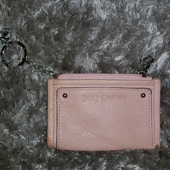 Juicy Couture Leather Change Purse Keychain - Picture 1 of 3